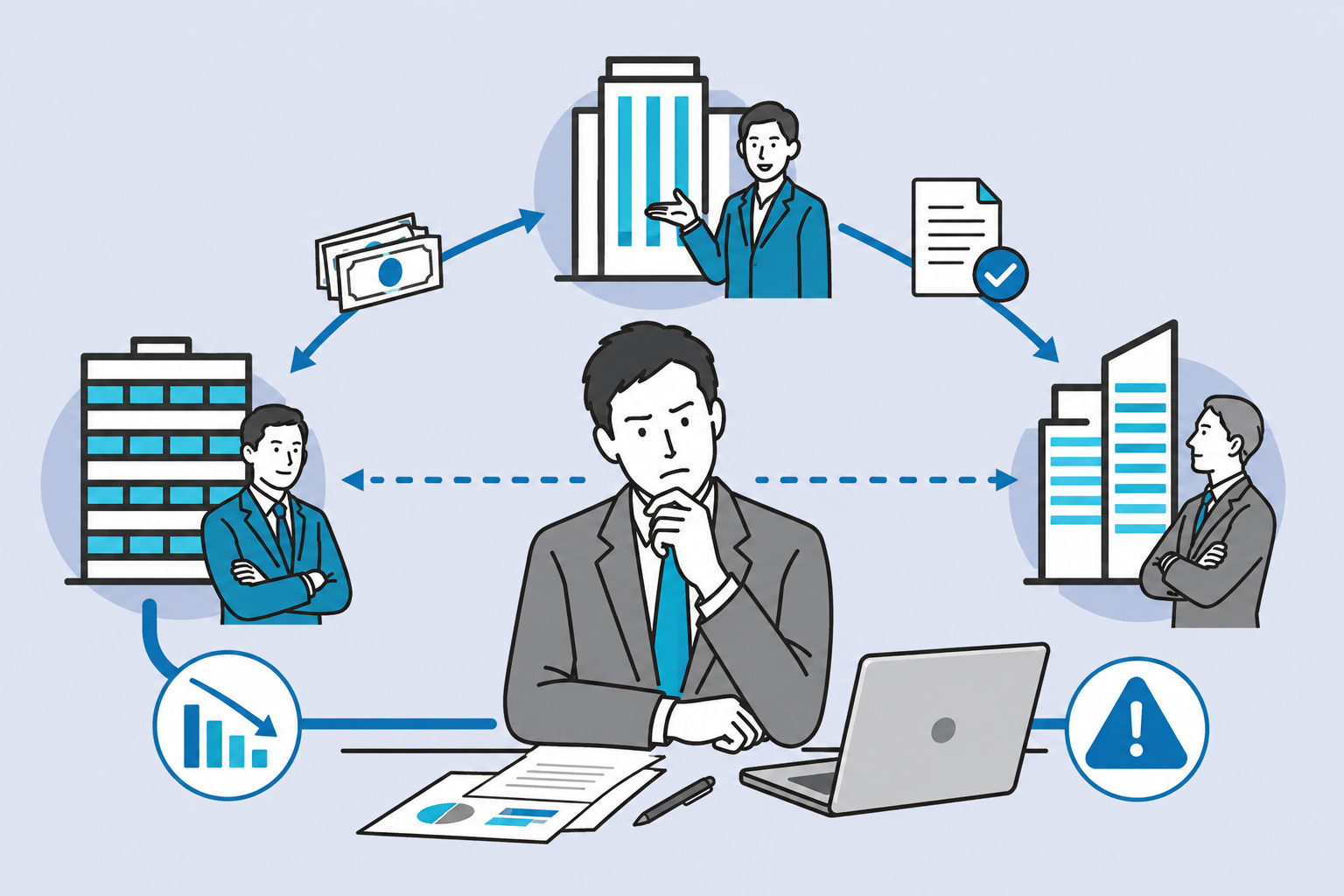 3社間ファクタリングとは?手数料が下がりやすい理由と注意点 1 3社間ファクタリングとは?手数料が下がりやすい理由と注意点